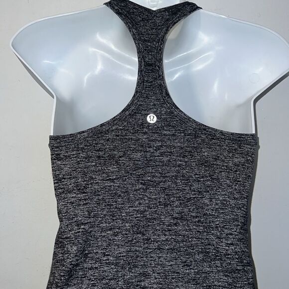 LULULEMON Cool Racerback Heathered Grey Tank Top- - Picture 6 of 8
